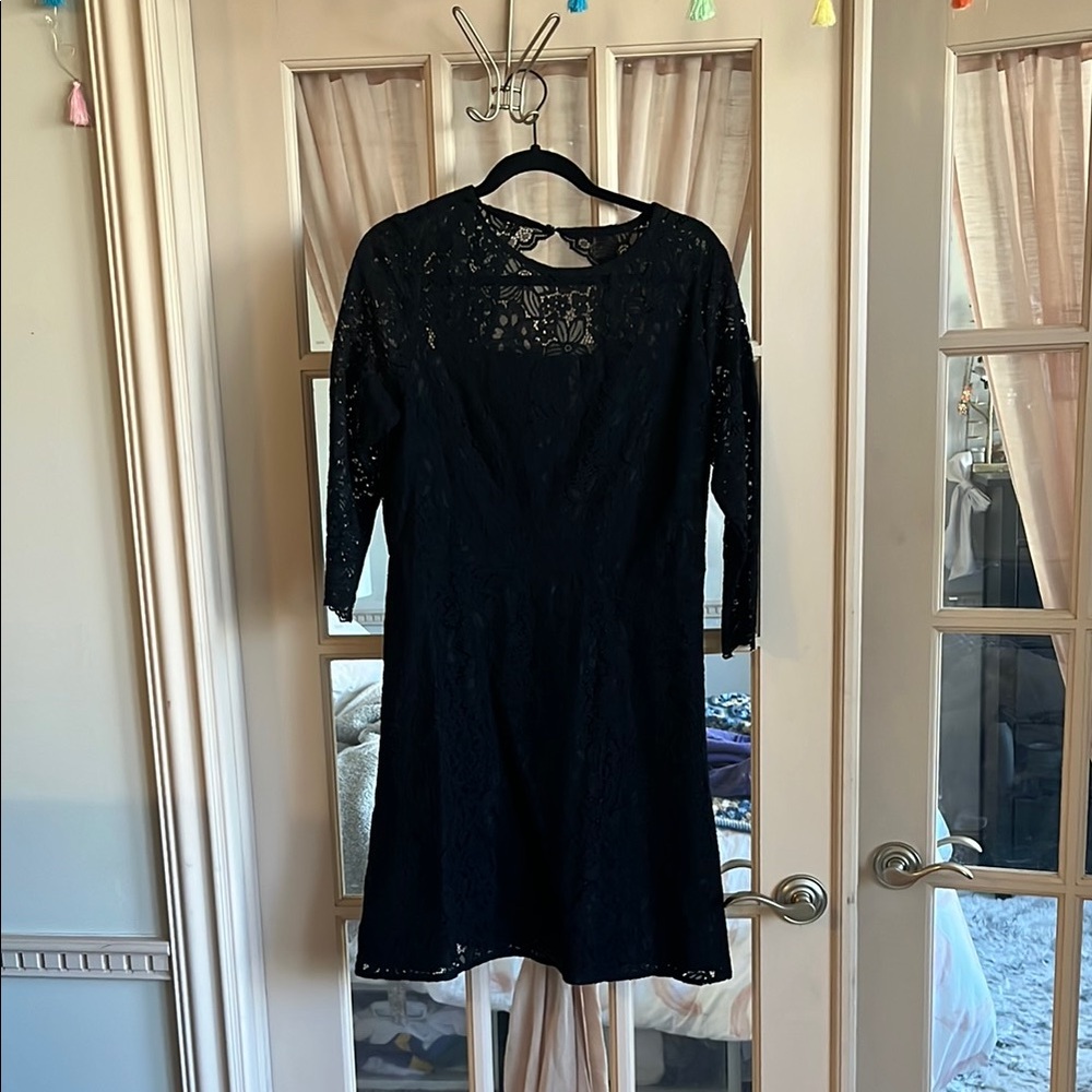 Elegant Black Lace Dress